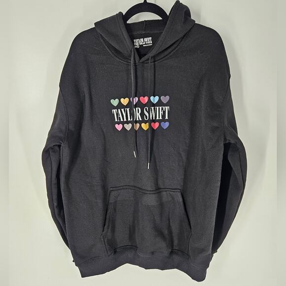 Taylor Swift Black Hearts Era's Tour Bootleg Hoodie 4X - Picture 1 of 7